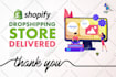 create shopify dropshipping store, build shopify website design, redesign