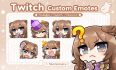 create custom anime twitch emotes or sub badges or sticker