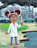 create a cute children book illustration and cover
