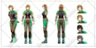 draw anime character design reference sheet