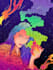 create colorful psychedelic and trippy style illustration