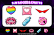 draw emotes , sub badges , emojis for youtube twitch discord kick