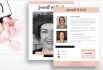 design influencer one sheet, epk, media kit, press kit