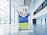 design professional roll up banner, signage, or standee