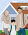 draw faceless minimalist ilustration your friend or family