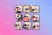 create chibi twitch emotes or sub badges in bulk for you