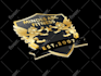 design an awesome rounded or circle soccer badge logo