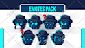 draw cute twitch emotes, animated emotes, vtuber or sub badges
