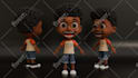 create cute characters, mascot, animal, 3d print, cartoon character in blender