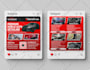 design car rental, repair, car wash, detailing pricelist flyer, banner, postcard