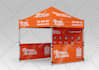 design tent, table cover, flag and canopy tent