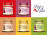 design glass jar label for peanut butter, jam or honey