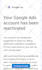 reactivated your suspended google ads account