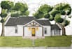 hand draw house portrait and building illustrations