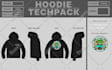 design mockup and tech pack of hats caps  t shirt and trouser