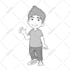 create a sticker in cartoon graphic style