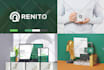 create business logo design, branding kit and brand identity