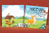 create a cute children book illustration and cover