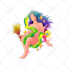 create colorful psychedelic and trippy style illustration