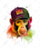 do a custom graphic watercolor t shirt , streetwear design