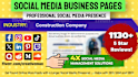 create social media business pages