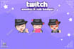 custom cute mascot logo for your vtuber or gaming streamers