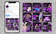 design amazing social media posts graphics for facebook, instagram ads