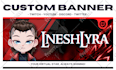 create unique vtuber anime banner for your streaming and social media