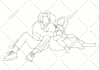 draw custom line portrait from your own photos