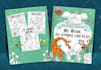 create a cute children book illustration and cover