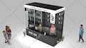 do exhibition stand, 3d trade booth, kiosk, stall, layout, backdrop, pavillion