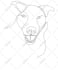 draw your pet animal in line art, one line art, line art icon illustration logo