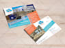 design postcard, flyer for roofing, moving, pressure washing, lawn care, damage