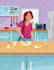 create a cute children book illustration and cover