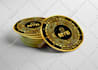 design 3d gold and silver coin logo crypto,token,cryptocurrency, animation, nft