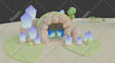make low poly 3d assets and environments in blender
