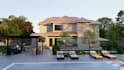 do backyard landscape design, garden, pool, patio, fireplace