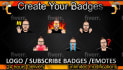 design amazing twitch emotes and sub badges in bulk