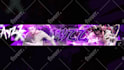 design a pro banner for 2 platforms, gaming or anime style