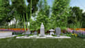 design 3d landscape,backyard,front yard,pool,garden,patio,outdoor with render