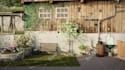 design 3d resort rv park,garden design,landscape render,playground,cabins,beach