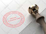 design a minimalist rubber stamp logo or seal, custom minimalist design