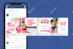 design carousel for facebook, instagram ads, store page