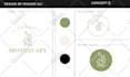 design hand drawn feminine, botanical and mystical logo