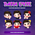 draw chibi twitch emotes, animated and sub badges for stream