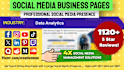 create social media business pages