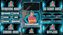 design animated stream overlay, kick, twitch overlay, twitch logo, banner emotes