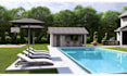 do backyard landscape design, garden, fireplace, pool, deck and patio design