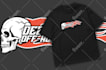 create dirtbike or offroad logo design  in hand drawn style