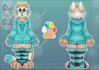 draw a cute reference sheet for your furry oc